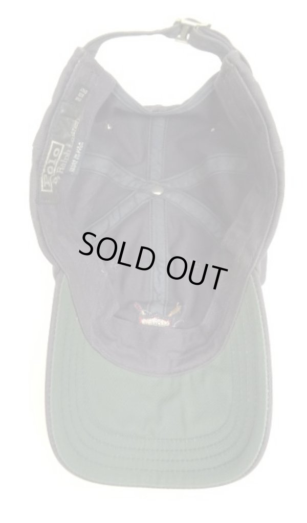 画像5: 90'S RALPH LAUREN クレストロゴ ベースボールキャップ ネイビー USA製 (VINTAGE)