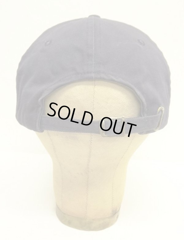 画像4: 90'S RALPH LAUREN クレストロゴ ベースボールキャップ ネイビー USA製 (VINTAGE)