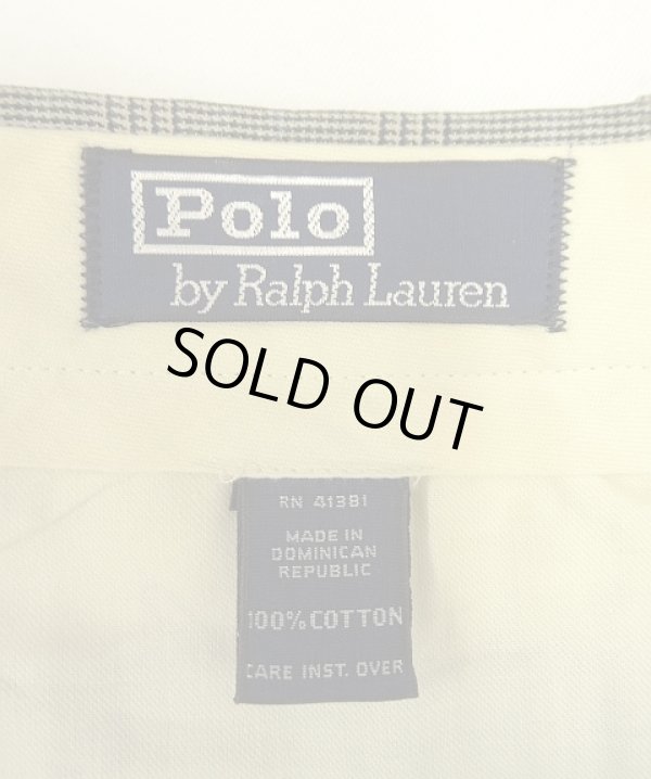 画像2: 90'S RALPH LAUREN ツープリーツ コットンパンツ グレンチェック (VINTAGE)