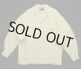 画像: 90'S RALPH LAUREN レーヨン 長袖 オープンカラーシャツ オフホワイト USA製 (VINTAGE)