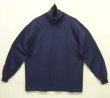 画像1: 90'S CROSS CREEK タートルネック 長袖 Tシャツ ネイビー USA製 (VINTAGE)