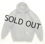 画像: CARHARTT フルジップ スウェット パーカー フェードチャコール (VINTAGE)