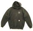 画像1: CARHARTT プルオーバー スウェット パーカー フェードブラック (VINTAGE)