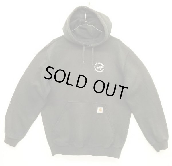 画像1: CARHARTT プルオーバー スウェット パーカー フェードブラック (VINTAGE)