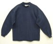 画像1: 90'S NIKE 白タグ モックネック 長袖 Tシャツ ネイビー USA製 (VINTAGE)
