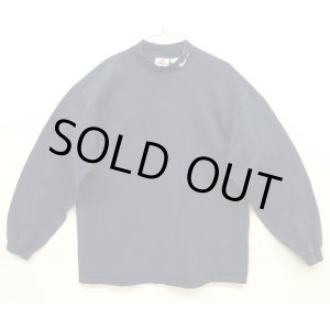 画像: 90'S NIKE 白タグ モックネック 長袖 Tシャツ ネイビー USA製 (VINTAGE)