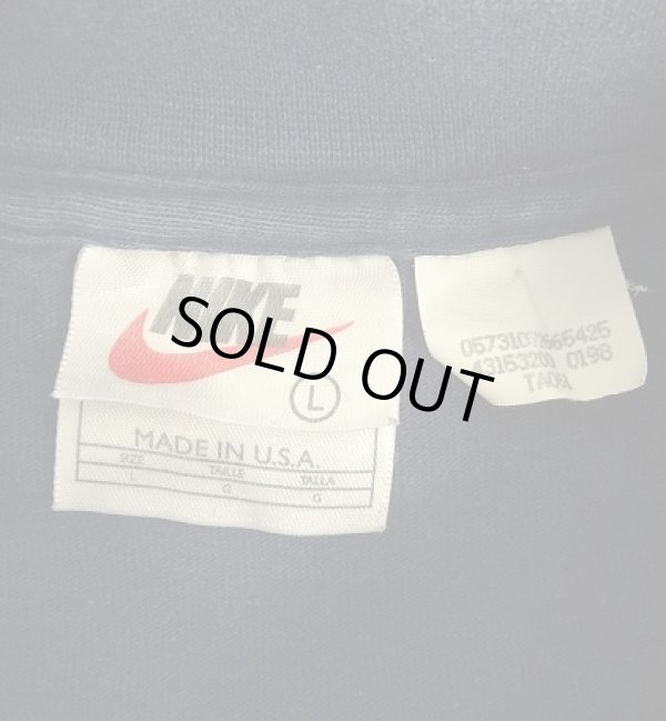 画像2: 90'S NIKE 白タグ モックネック 長袖 Tシャツ ネイビー USA製 (VINTAGE)