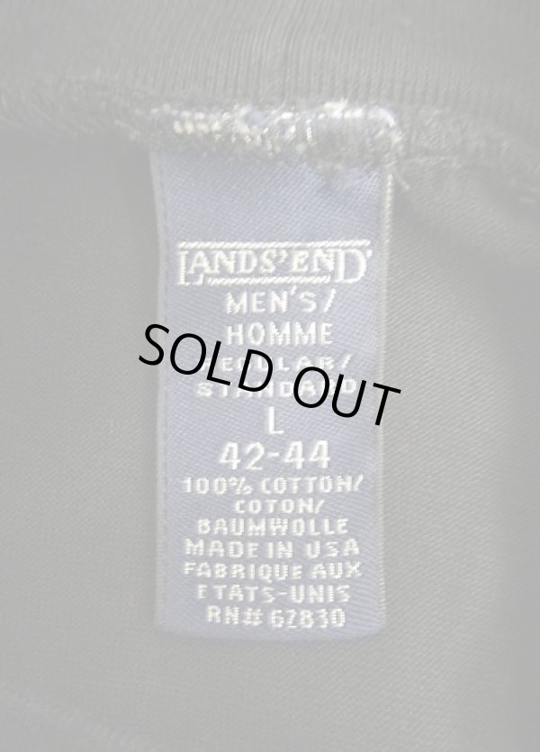 画像2: 90'S LANDS' END モックネック 長袖 Tシャツ ブラック USA製 (VINTAGE)