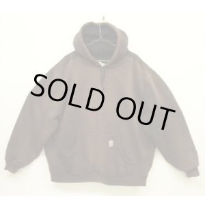 画像: CARHARTT 裏地サーマル プルオーバー ダブルフェイスパーカー フェードブラウン (VINTAGE)