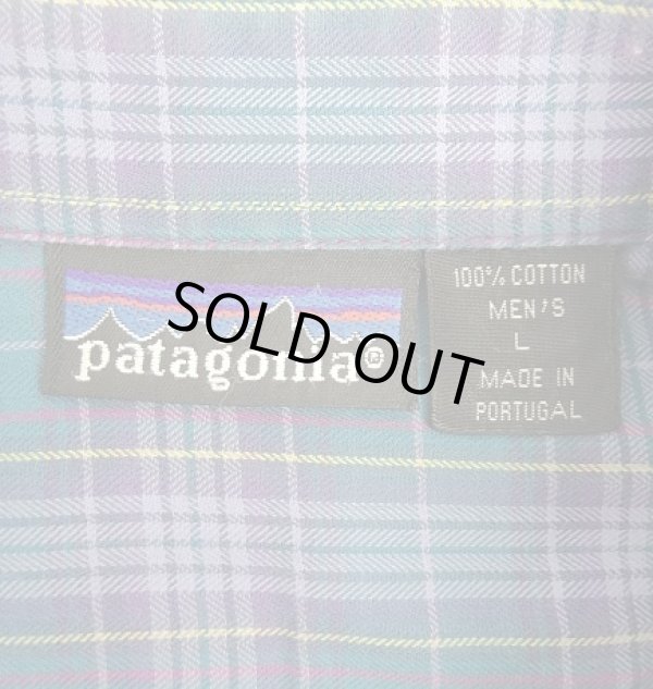画像2: 80~90'S PATAGONIA 旧タグ コットン 長袖シャツ チェック柄 ポルトガル製 (VINTAGE)