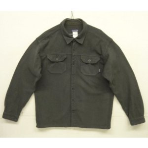 画像: 08'S PATAGONIA フラップポケット 長袖 フリースシャツ チャコール (VINTAGE)