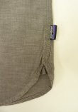 画像3: PATAGONIA メタルボタン マチ付き 長袖 シャンブレーシャツ ブラウン (USED)