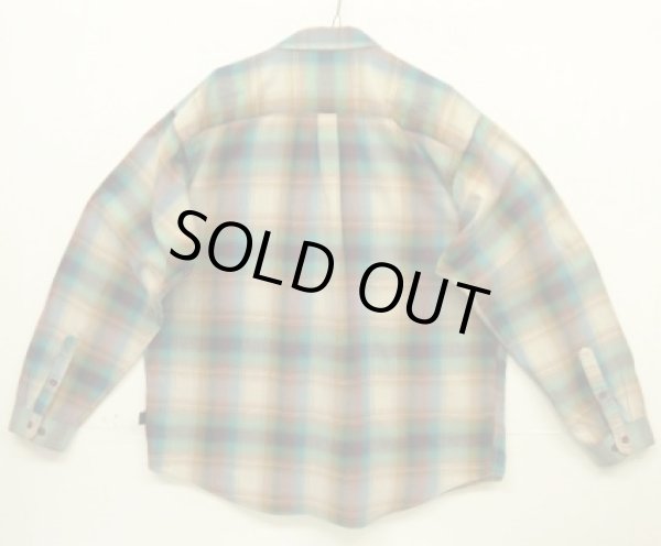 画像4: PATAGONIA オーガニックコットン 長袖 シャツ オンブレチェック (USED)