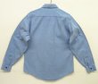 画像3: 70'S PATAGONIA 初期タグ キャンバス 長袖 ワークシャツ ブルー 香港製 (VINTAGE)