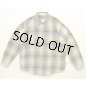 画像: PATAGONIA オーガニックコットン 長袖 シャツ オンブレチェック (USED)