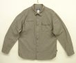 画像1: PATAGONIA メタルボタン マチ付き 長袖 シャンブレーシャツ ブラウン (USED)