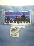 画像2: 70'S PATAGONIA 初期タグ キャンバス 長袖 ワークシャツ ブルー 香港製 (VINTAGE)
