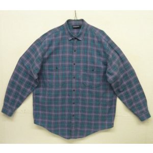 画像: 80~90'S PATAGONIA 旧タグ コットン 長袖シャツ チェック柄 ポルトガル製 (VINTAGE)