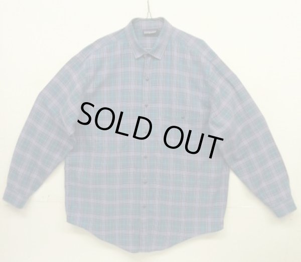 画像1: 80~90'S PATAGONIA 旧タグ コットン 長袖シャツ チェック柄 ポルトガル製 (VINTAGE)