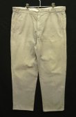 画像1: 60'S BOAT SAIL CLOTH "SANFORIZED" コットン100% ワークパンツ TALON製アルミジップ USA製 (VINTAGE)