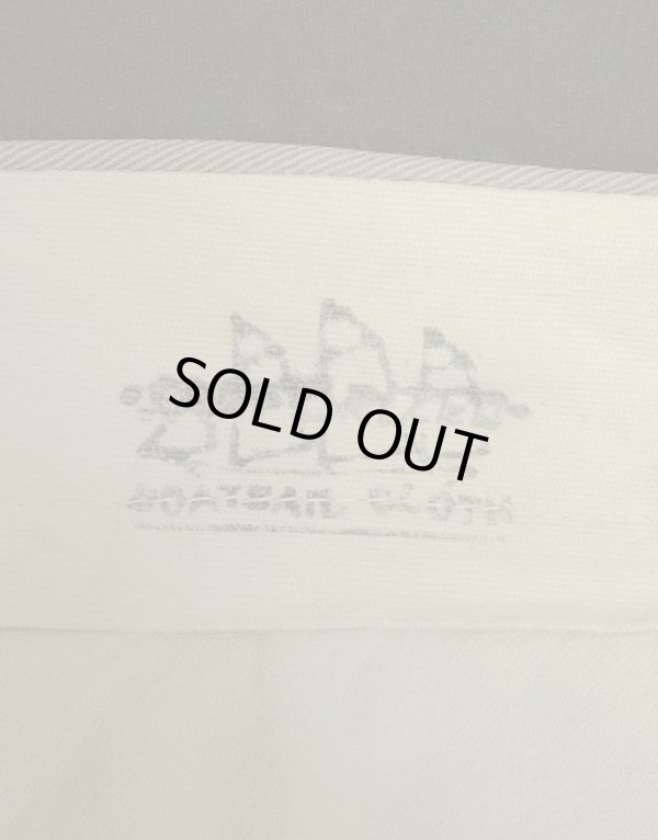 画像2: 60'S BOAT SAIL CLOTH "SANFORIZED" コットン100% ワークパンツ TALON製アルミジップ USA製 (VINTAGE)
