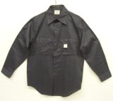 画像: 70'S BIG MAC "PERMANENT PRESS" 長袖 ワークシャツ チャコール (DEADSTOCK)