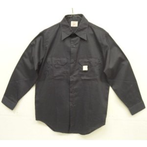 画像: 70'S BIG MAC "PERMANENT PRESS" 長袖 ワークシャツ チャコール (DEADSTOCK)
