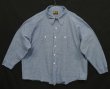 画像1: 70'S WASHINGTON DEE CEE コットン100% 長袖 シャンブレーシャツ ブルー USA製 (VINTAGE)