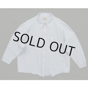 画像: 70'S WASHINGTON DEE CEE コットン100% 長袖 シャンブレーシャツ ブルー USA製 (VINTAGE)