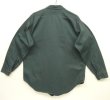 画像3: 60'S KEY IMPERIAL コットン 長袖 ワークシャツ ダークグリーン USA製 (VINTAGE)