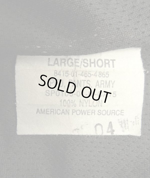 画像3: アメリカ軍 US ARMY IPFU ナイロン トレーニングパンツ ブラック レングスSHORT (USED)