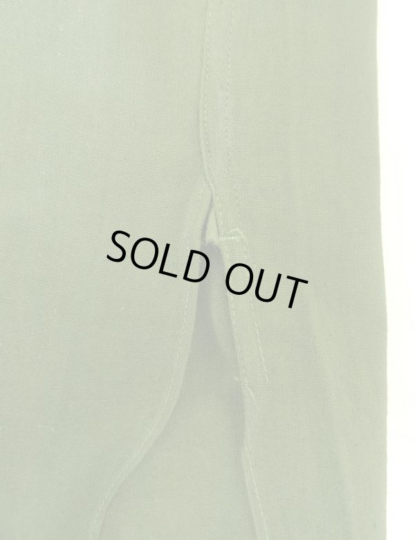 画像4: 50'S スウェーデン軍 M55 初期モデル スタンドカラーシャツ ダークグリーン (DEADSTOCK)