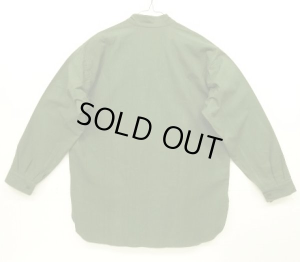 画像5: 50'S スウェーデン軍 M55 初期モデル スタンドカラーシャツ ダークグリーン (DEADSTOCK)