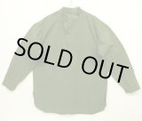 画像: 50'S スウェーデン軍 M55 初期モデル スタンドカラーシャツ ダークグリーン (DEADSTOCK)