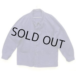 画像: 60'S フランス軍 "ST JAMES製" ワークジャケット カバーオール インクブルー (VINTAGE)