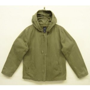 画像: 00'S GAP 旧タグ コットン フルジップ ショートパーカー カーキ (VINTAGE)