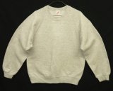 画像: 80'S JERZEES ラグランスリーブ クルーネック スウェットシャツ ヘザーグレー USA製 (VINTAGE)