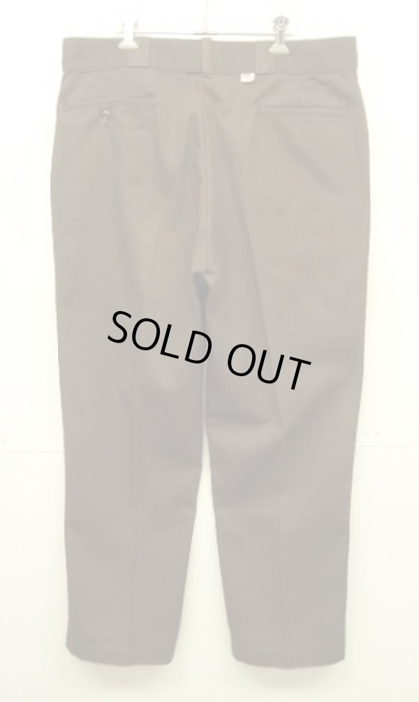 画像1: 80'S DICKIES 874 チビタグ ワークパンツ ブラウン W38L31 USA製 (VINTAGE)