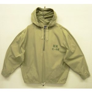 画像: 90'S GAP 旧タグ コットン ハーフジップ デッキパーカー ベージュ (VINTAGE)