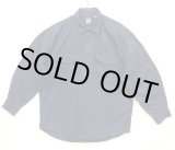 画像: 90'S GAP 旧タグ コットンツイル 長袖 ワークシャツ ネイビー (VINTAGE)