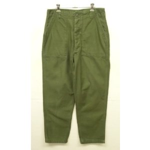 画像: 70'S アメリカ軍 US ARMY "OG107" コットンサテン ベイカーパンツ W34L31 (VINTAGE)