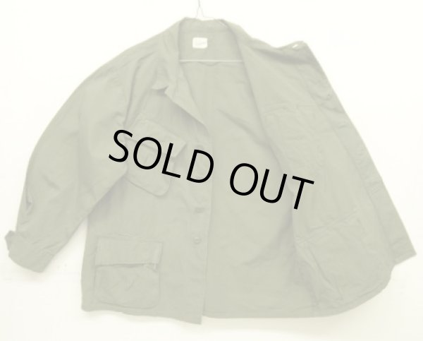 画像3: 60'S アメリカ軍 US ARMY "JUNGLE FATIGUE" リップストップ ファティーグジャケット L-SHORT (VINTAGE)