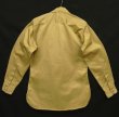 画像5: 50'S アメリカ軍 US ARMY "STAND UP COLLAR" マチ付き 長袖 チノシャツ ベージュ (VINTAGE)