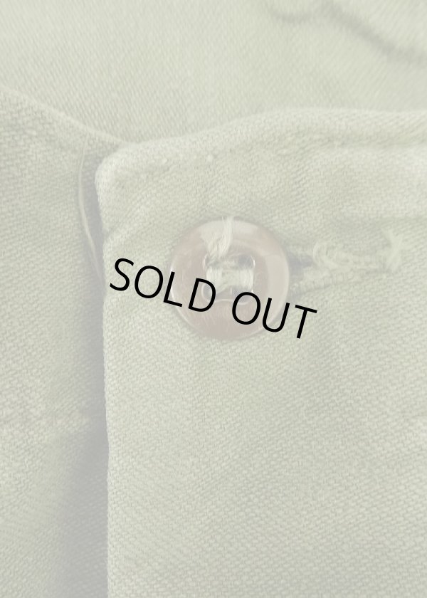 画像2: 60'S アメリカ軍 US ARMY "OG107" 初期モデル コットンサテン 平ボタン ベイカーパンツ (VINTAGE)