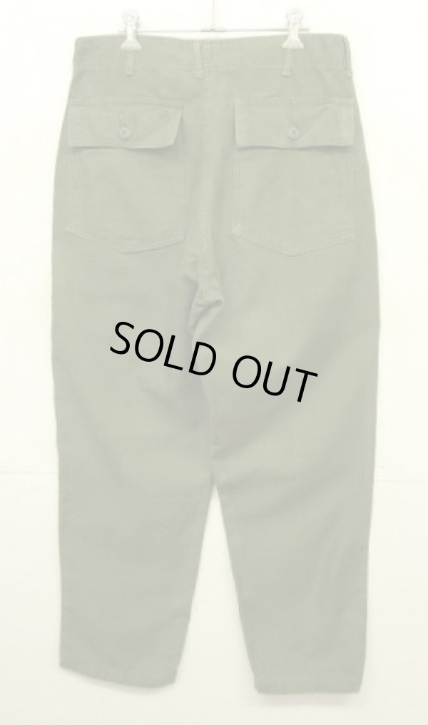 画像3: 70'S アメリカ軍 US ARMY "OG107" コットンサテン ベイカーパンツ W34L31 (VINTAGE)