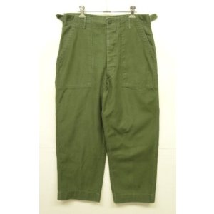 画像: 60'S アメリカ軍 US ARMY "OG107" 初期モデル コットンサテン 平ボタン ベイカーパンツ (VINTAGE)