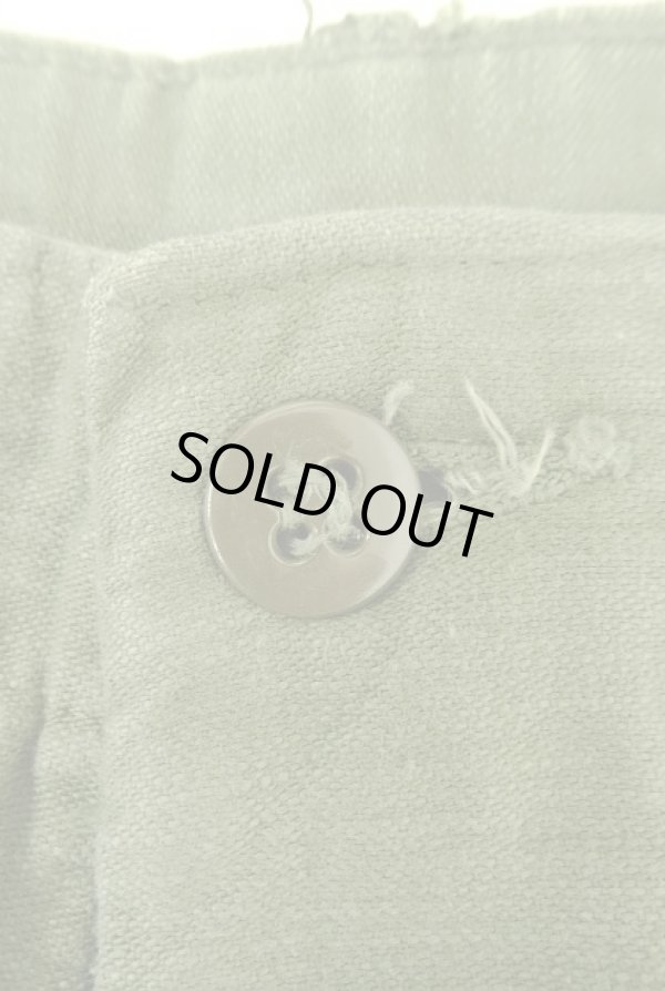 画像2: 60'S アメリカ軍 US ARMY "OG107" 初期モデル コットンサテン 平ボタン ベイカーパンツ (VINTAGE)