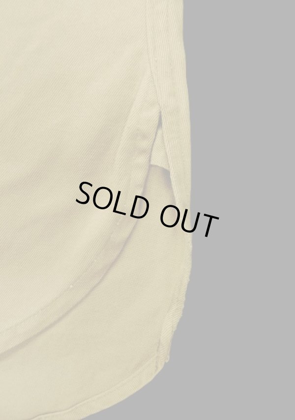 画像4: 50'S アメリカ軍 US ARMY "STAND UP COLLAR" マチ付き 長袖 チノシャツ ベージュ (VINTAGE)