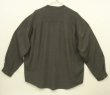 画像3: FENN WRIGHT & MANSON レーヨン 長袖 ノーカラーシャツ チャコール (USED)