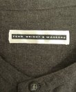 画像2: FENN WRIGHT & MANSON レーヨン 長袖 ノーカラーシャツ チャコール (USED)